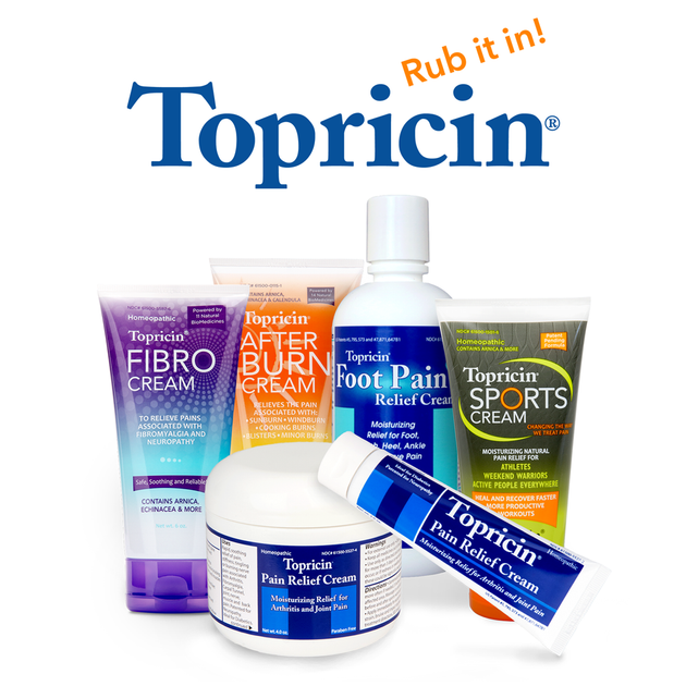 Topricin, Natural Pain Relief Cream