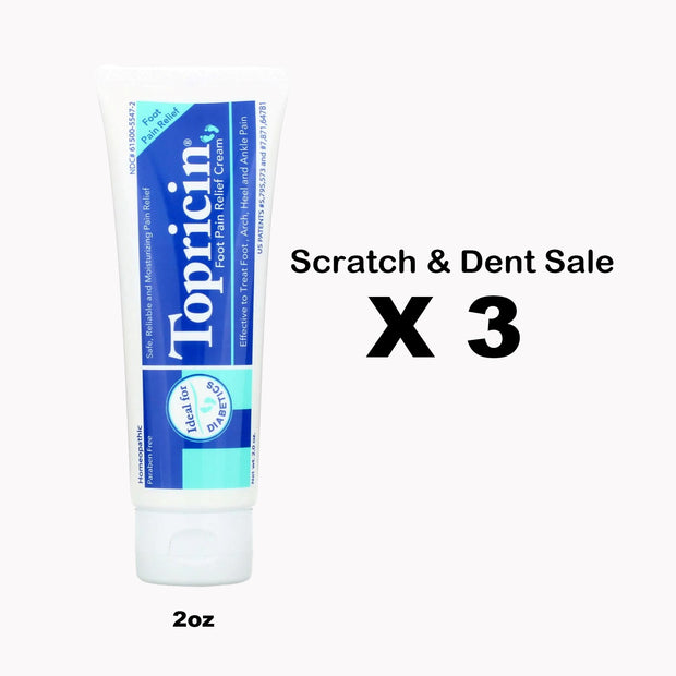 *Topricin Foot - 2 oz - Pack of 3 - Scratch & Dent Sale