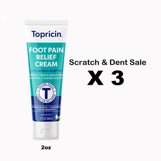 *Topricin Foot - 2 oz - Pack of 3 - Scratch & Dent Sale